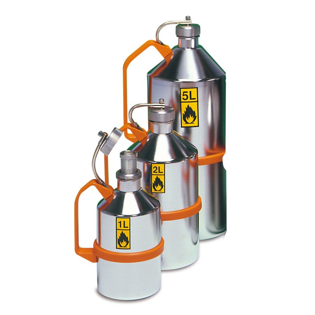 Illustration du produit: Pot de sécurité en acier inoxydable, avec fermeture coulissante, 5 litres