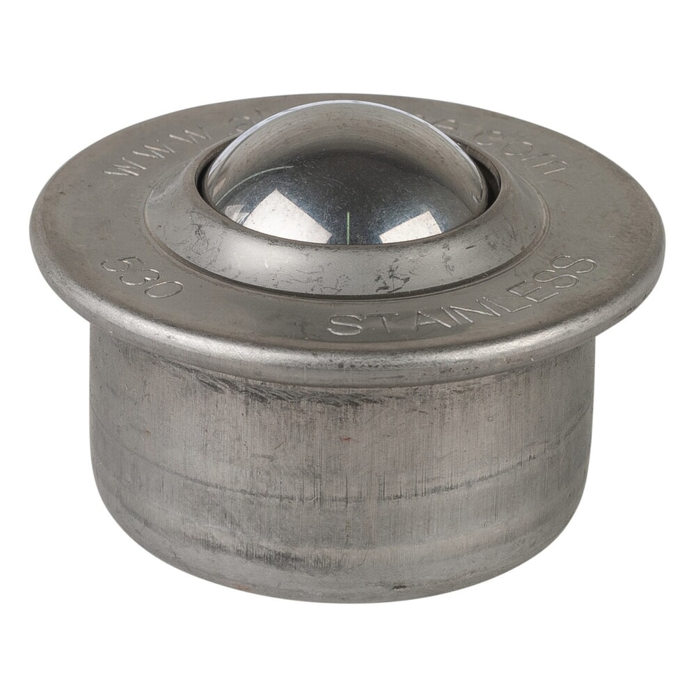 N° de l'image du produit 1 : Galet sphérique, acier, Nirosta, Ø 30 mm, capacité de charge 190 kg