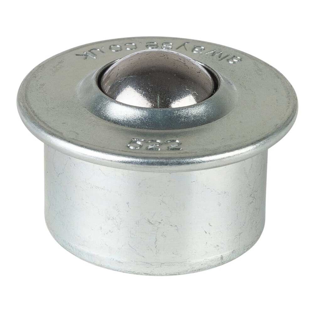 Numéro de l'image du produit 1: Galet sphérique, acier, Ø 22 mm, capacité de charge 130 kg