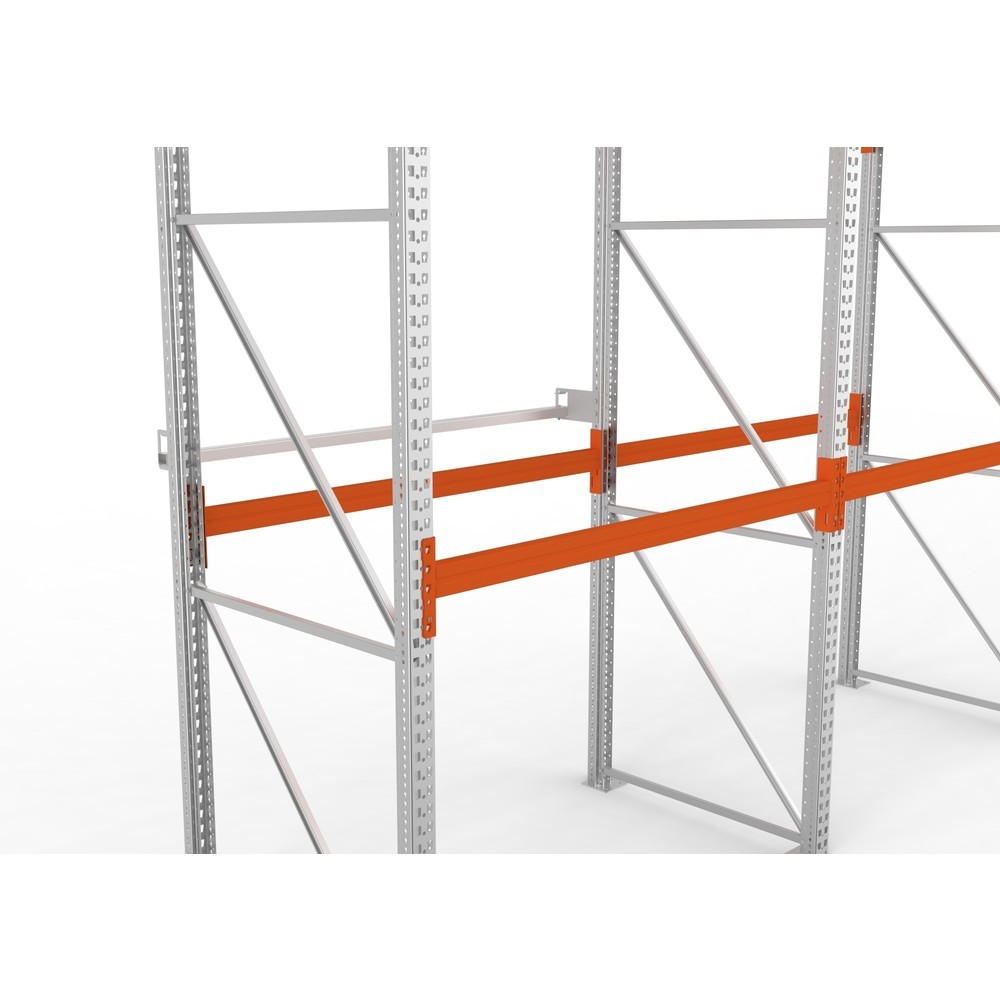 Numéro de l'image du produit 1: Blocage anti-traversée pour rayonnage à palettes META MULTIPAL, longueur 2 700 mm