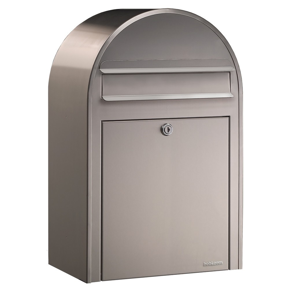 Numéro de l'image du produit 1: Boîte aux lettres avec ouverture d’insertion Bobi, H x l x L 500 x 320 x 210 mm, acier inoxydable