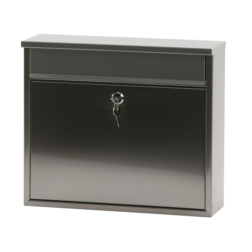 N° de l'image du produit 2 : Boîte aux lettres murale Granadan, avec serrure à cylindre, en acier inoxydable