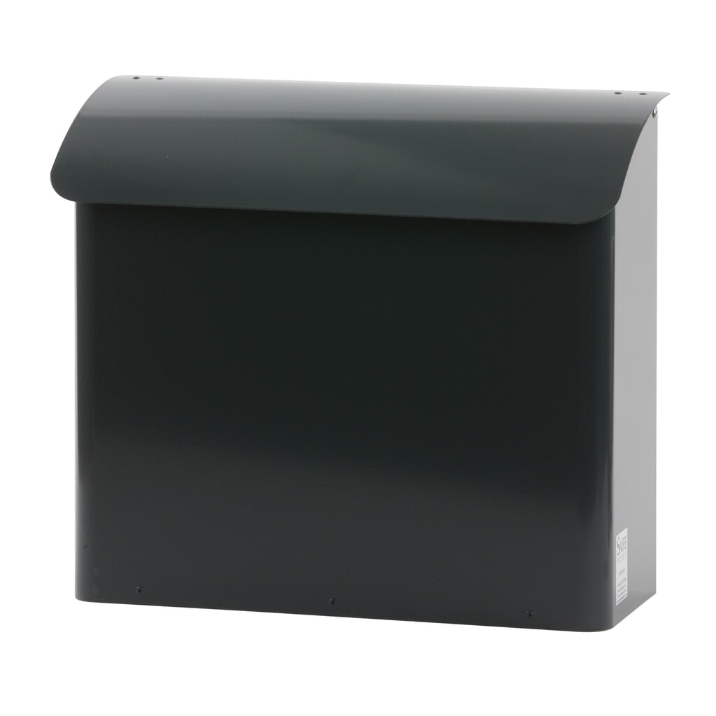 Boîte aux lettres murale, L x l x h 160 x 415 x 420 mm, avec ouverture d’insertion verrouillable, anthracite Illustration du produit: Boîte aux lettres murale, L x l x h 160 x 415 x 420 mm, avec ouverture d’insertion verrouillable, anthracite