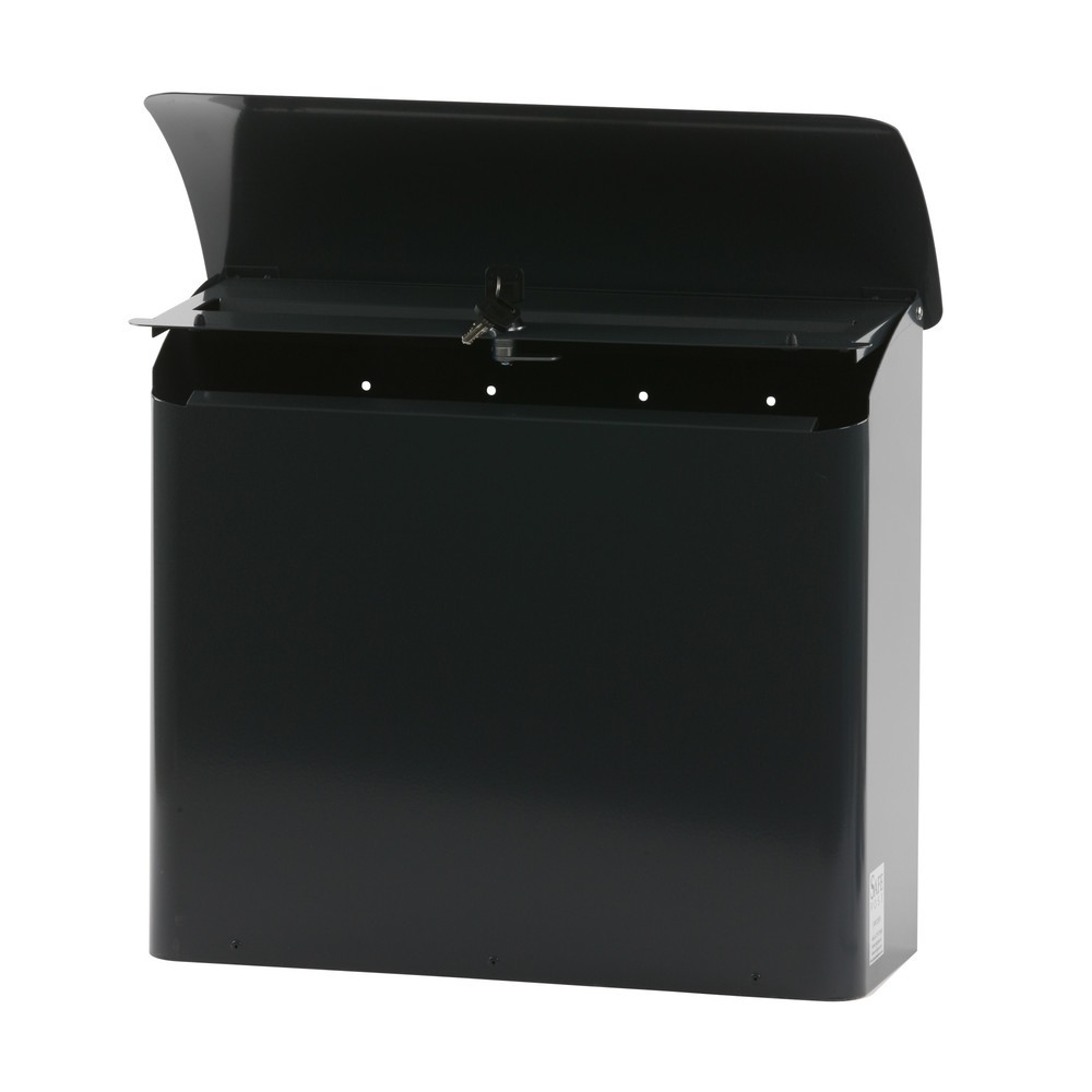 Numéro de l'image du produit 3: Boîte aux lettres murale, L x l x h 160 x 415 x 420 mm, avec ouverture d’insertion verrouillable, anthracite