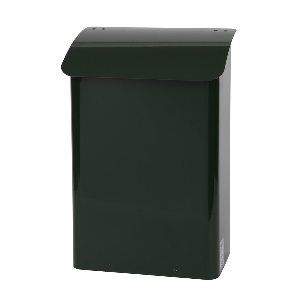Illustration du produit: Boîte aux lettres murale, L x l x h 180 x 290 x 425 mm, avec ouverture d’insertion verrouillable, vert