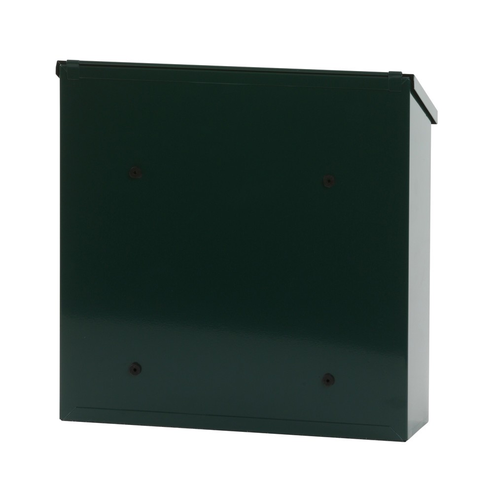 Numéro de l'image du produit 3: Boîte aux lettres murale Malagan, avec serrure à cylindre, en acier galvanisé, vert