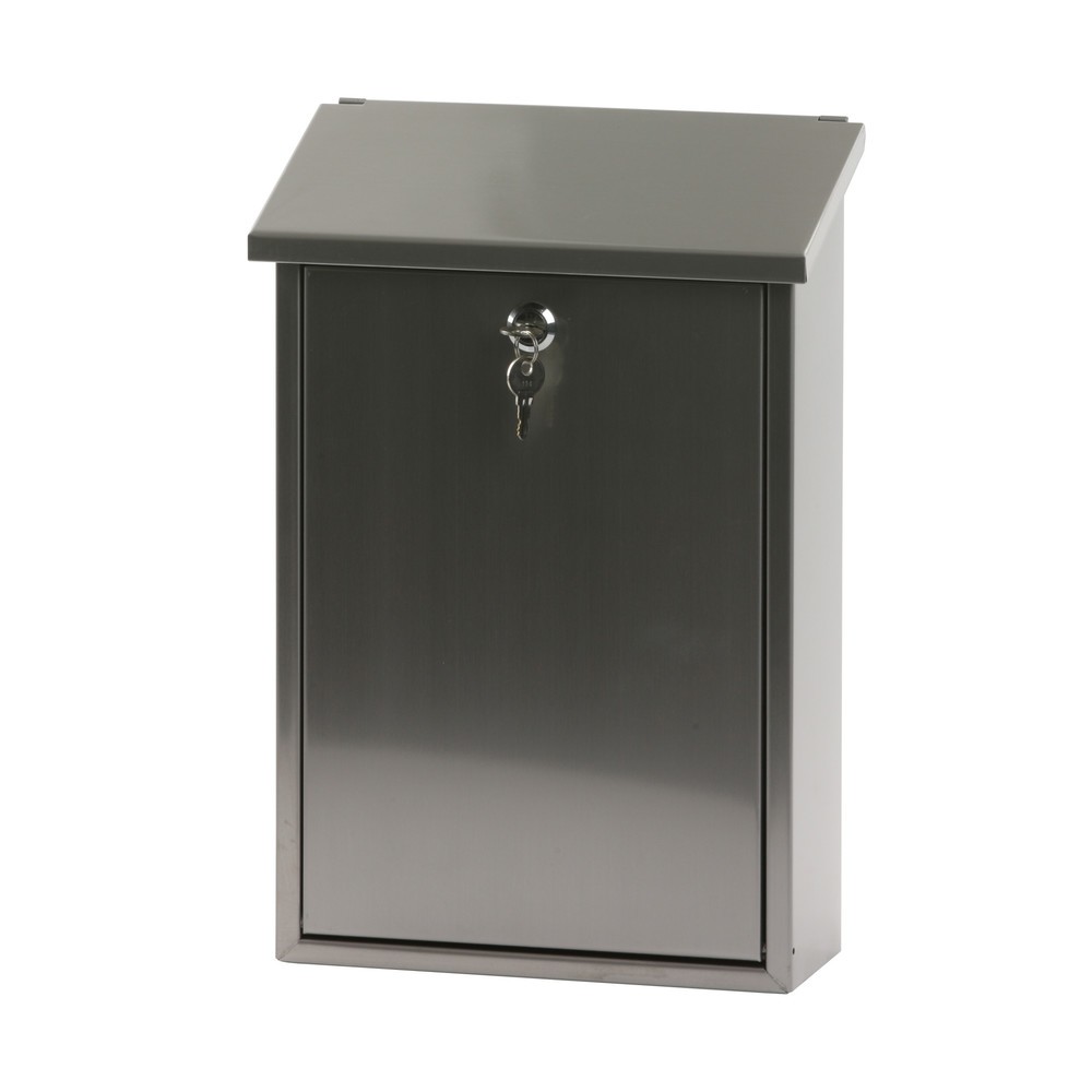 N° de l'image du produit 2 : Boîte aux lettres murale Toledon, avec serrure à cylindre, en acier inoxydable