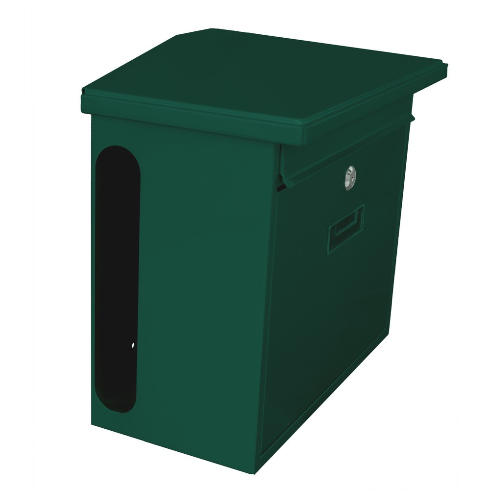 Numéro de l'image du produit 2: Boîte aux lettres murale Zamoran, en acier galvanisé, vert