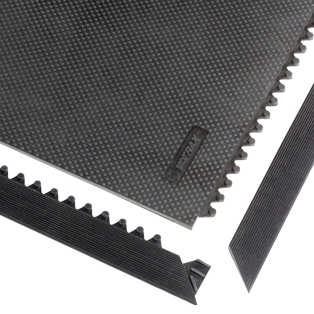 Bordure pour tapis de sol NoTrax Slabmat Carré™, femelle, noire Illustration du produit: Bordure pour tapis de sol NoTrax Slabmat Carré™, femelle, noire