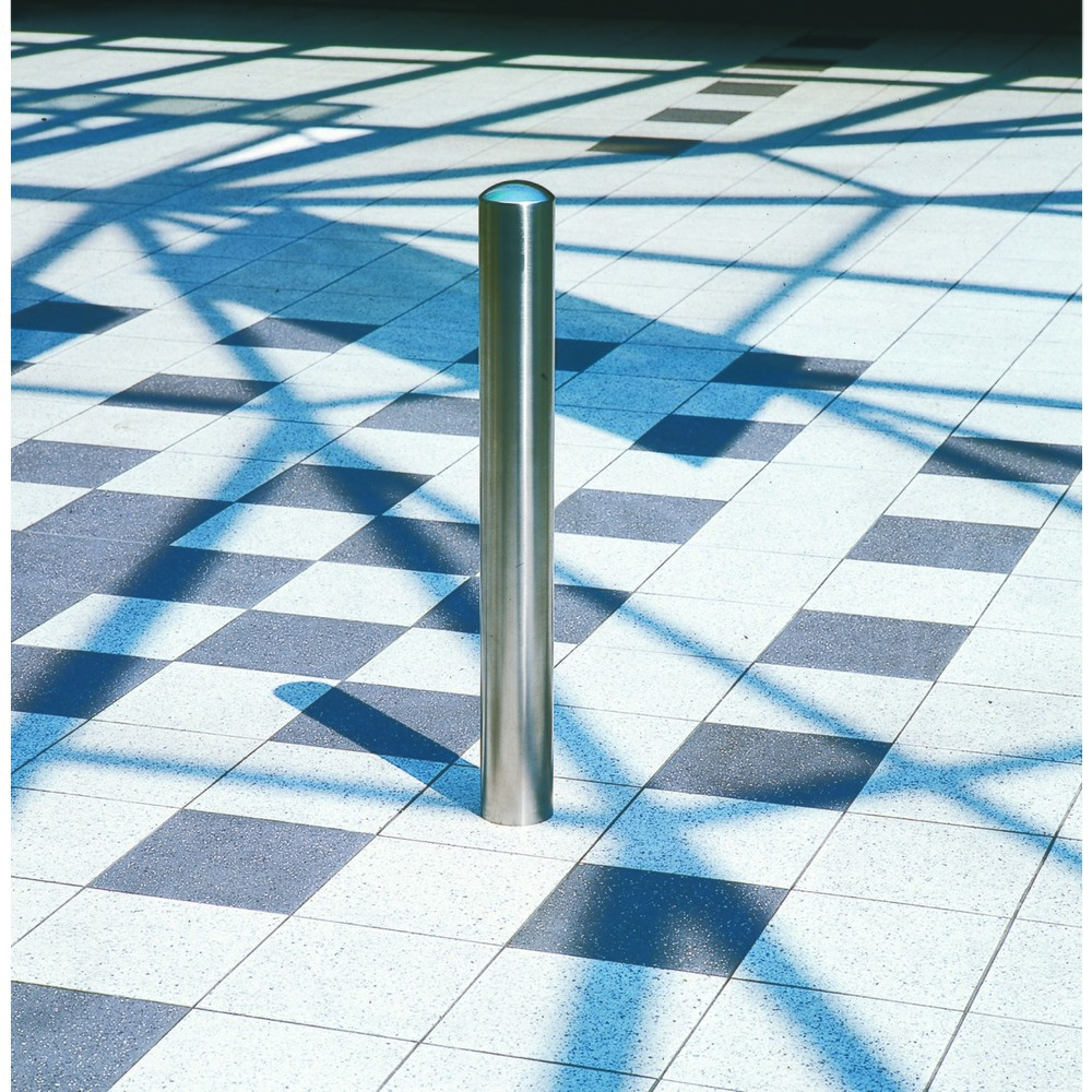 Numéro de l'image du produit 4: Borne CITY MORAVIA BERLIN, tube rond Ø 76 mm, à bétonner, ancre incluse, fixe
