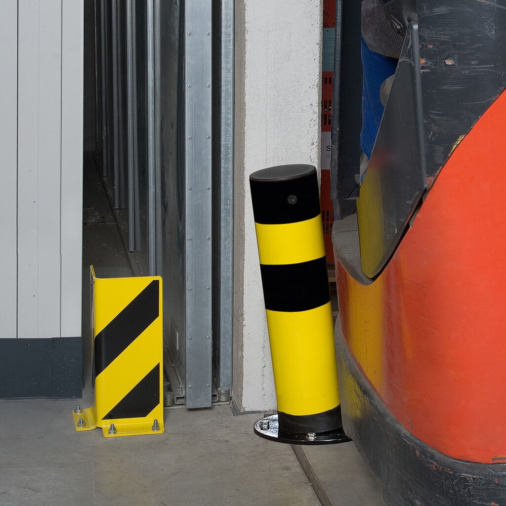 Illustration du produit: MORAVIA Borne de protection Swing inclinable, pour l’intérieur, hauteur 655 mm, Ø 159 mm
