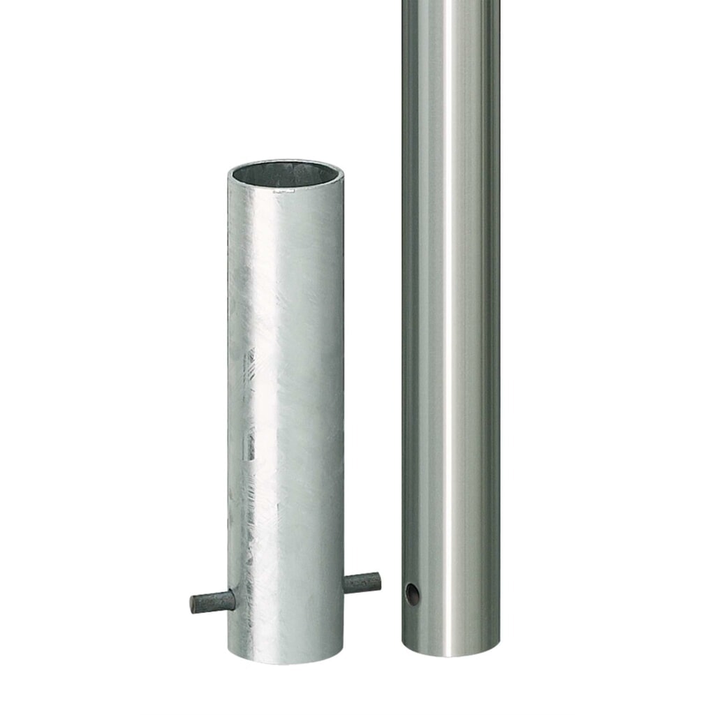 Illustration du produit: Borne en acier inoxydable MILANO MORAVIA, à bétonner, H x Ø 925 (+260) x 60 mm
