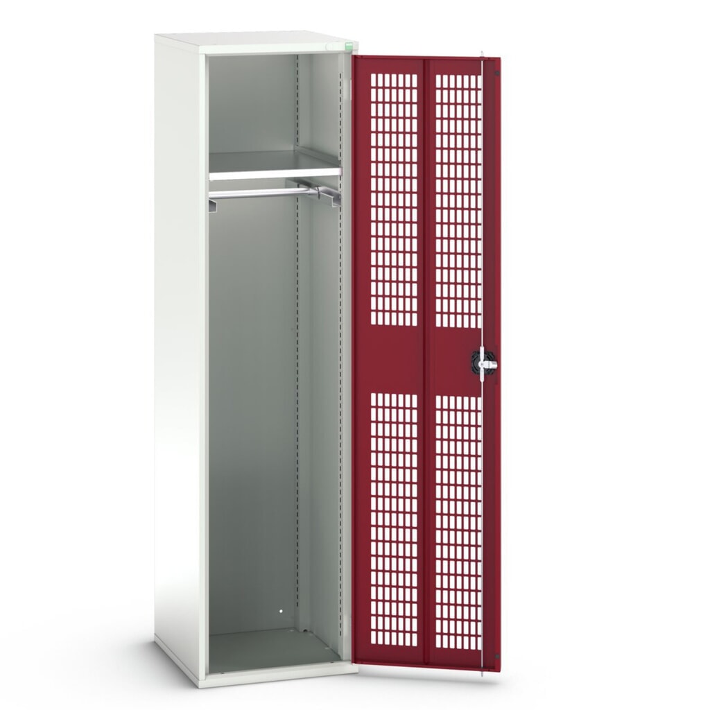 bott verso Armoire-penderie avec ventilation, avec 1 tablette et 1 tringle à vêtements, lxPxH : 525 x 550 x 2 000 mm N° de l'image du produit 1 : bott verso Armoire-penderie avec ventilation, avec 1 tablette et 1 tringle à vêtements, lxPxH : 525 x 550 x 2 000 mm