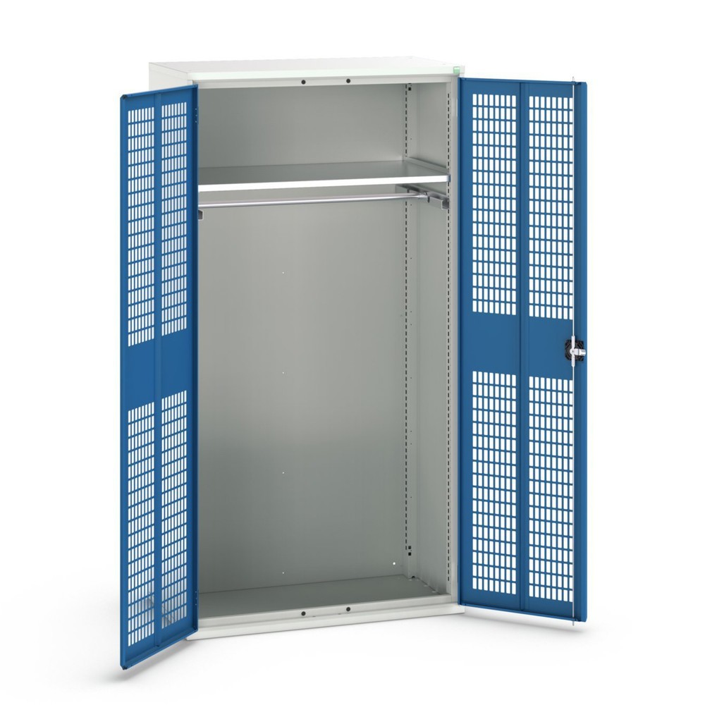 N° de l'image du produit 1 : bott verso Armoire-penderie avec ventilation, avec 1 tablette et 1 tringle à vêtements, lxPxH : 1 050 x 550 x 2 000 mm