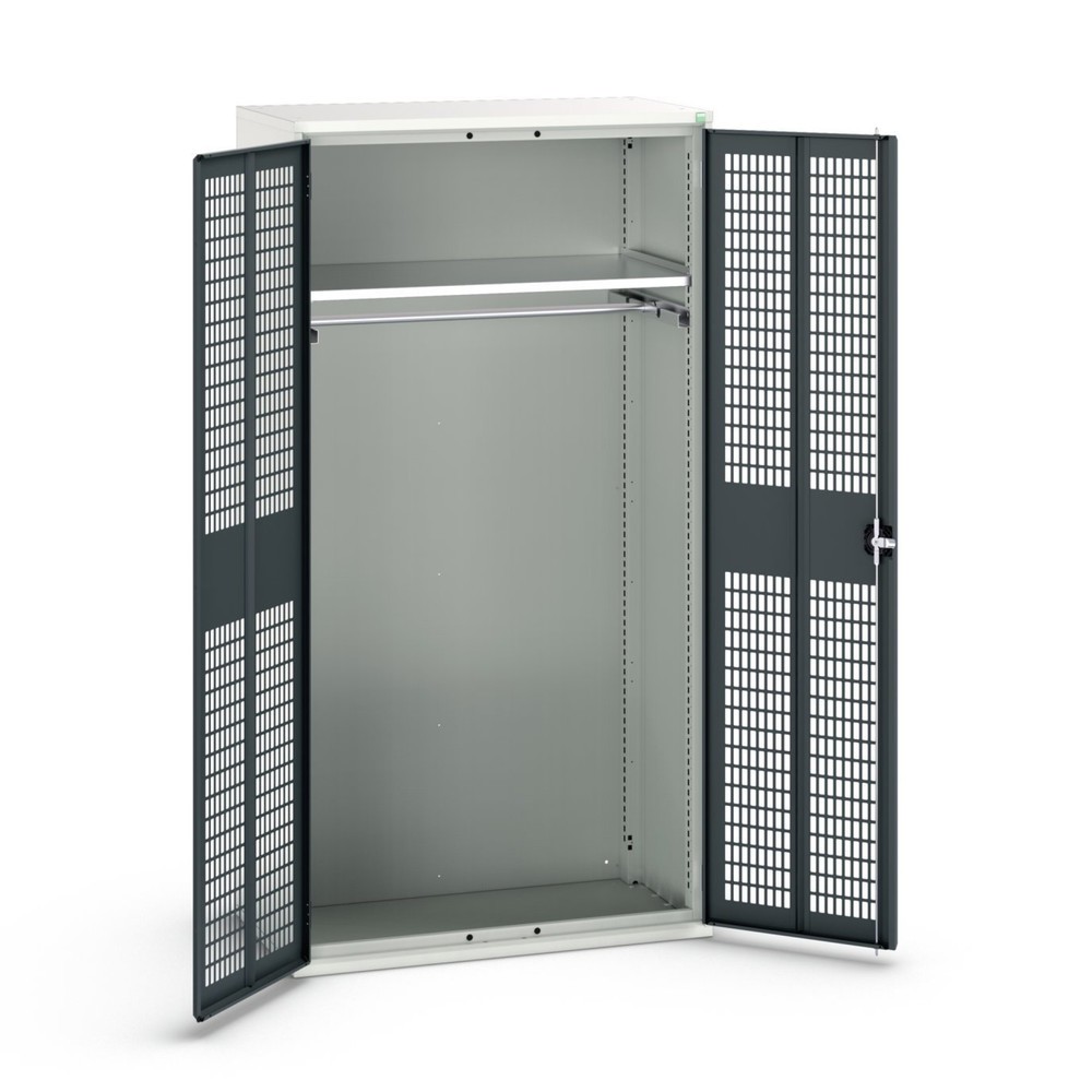 N° de l'image du produit 1 : bott verso Armoire-penderie avec ventilation, avec 1 tablette et 1 tringle à vêtements, lxPxH : 1 050 x 550 x 2 000 mm
