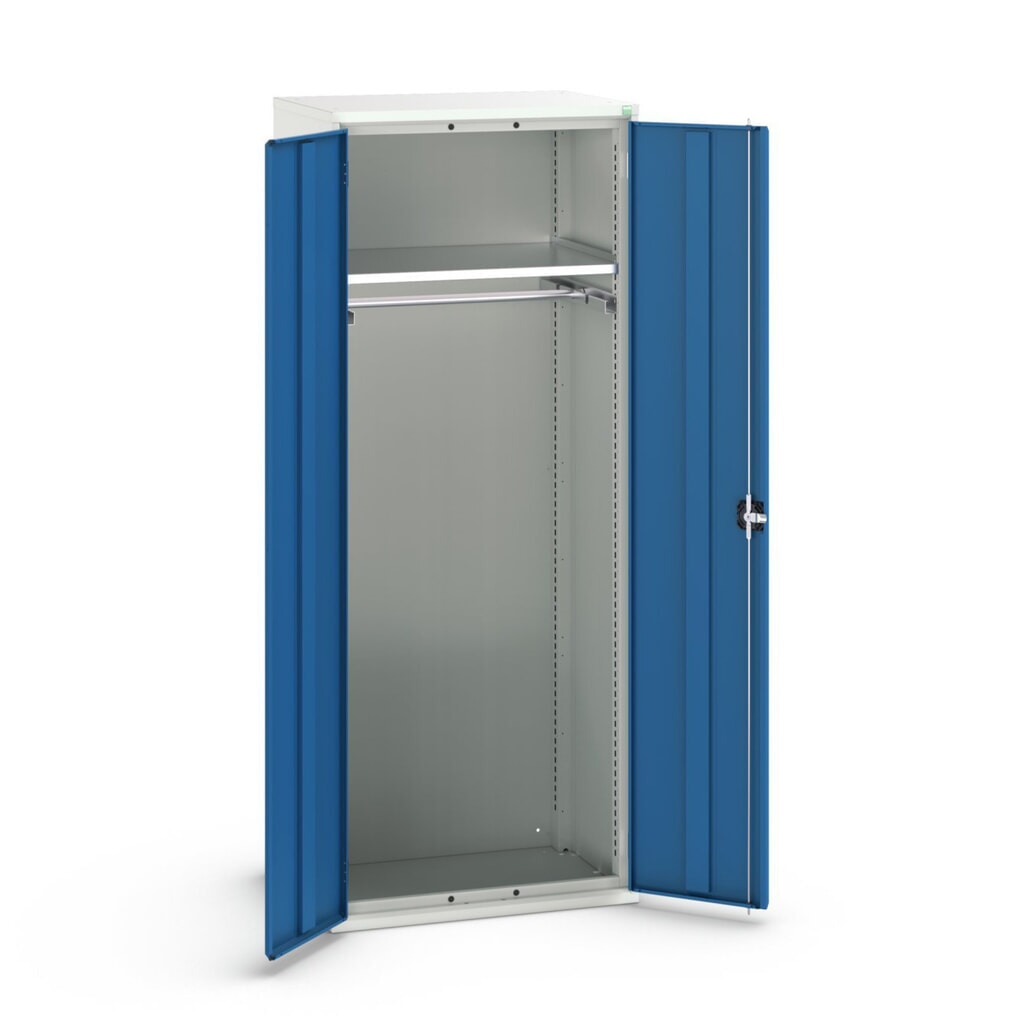 N° de l'image du produit 1 : bott Armoire à portes battantes verso, avec 1 tablette et 1 tringle à vêtements, lxPxH : 800 x 550 x 2 000 mm