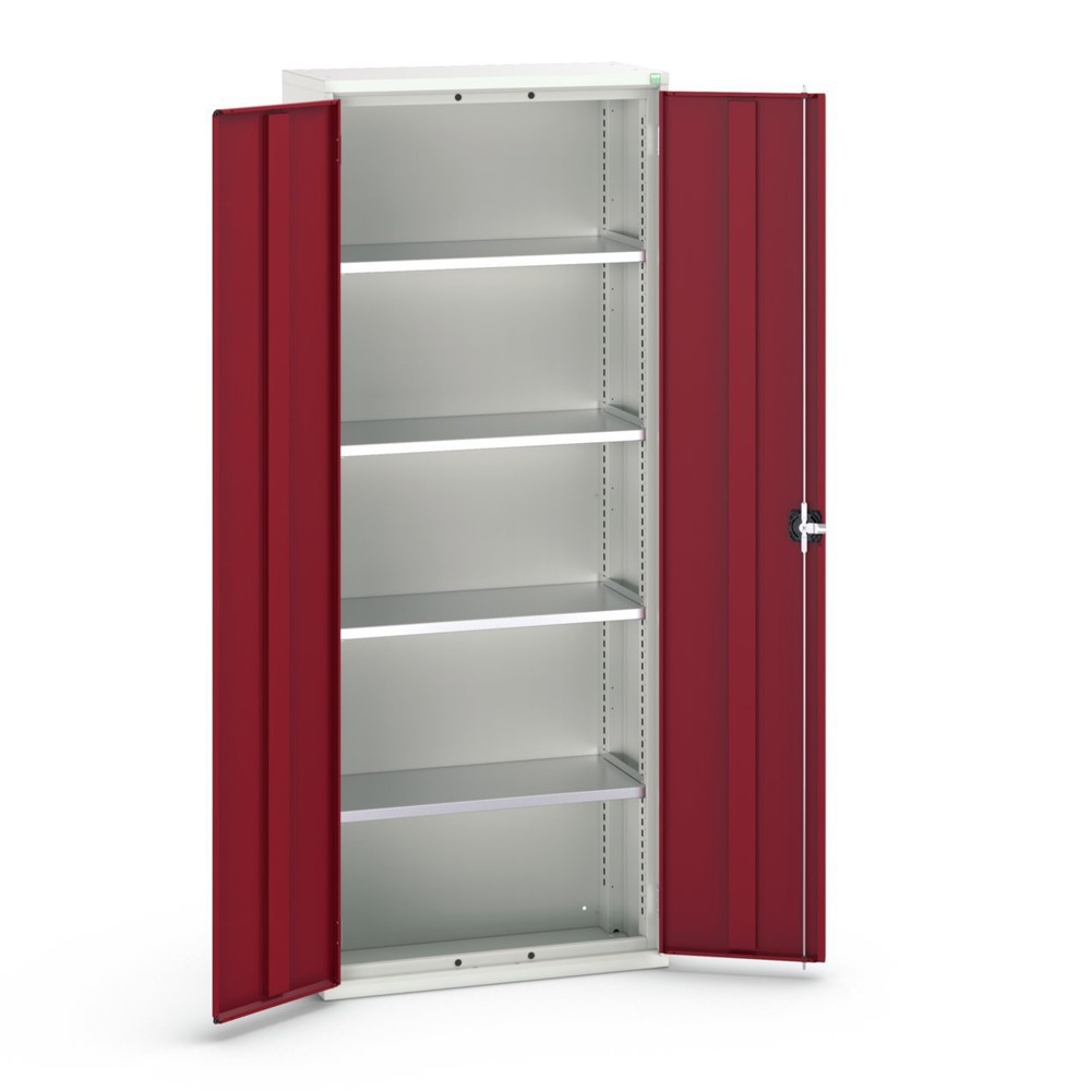 N° de l'image du produit 1 : bott Armoire à portes battantes verso, avec 4 tablettes, lxPxH : 800 x 350 x 2 000 mm