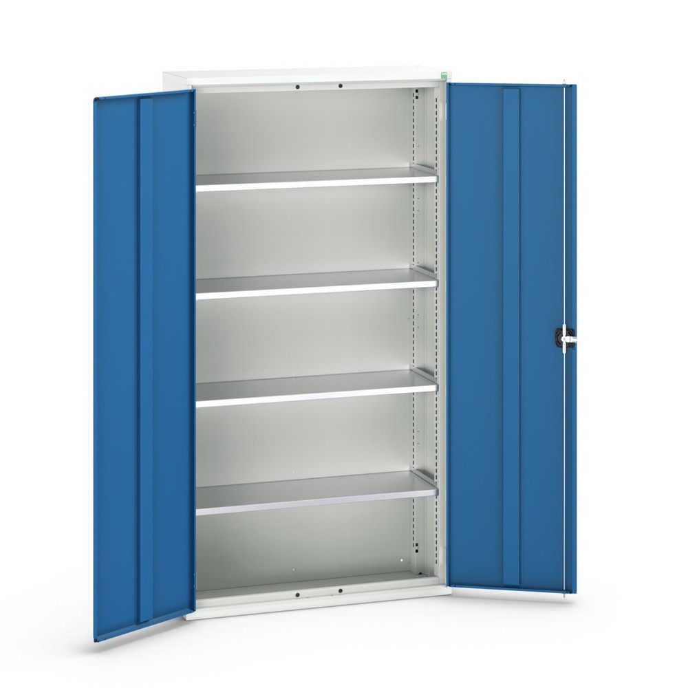N° de l'image du produit 1 : bott Armoire à portes battantes verso, avec 4 tablettes, lxPxH : 1 050 x 350 x 2 000 mm