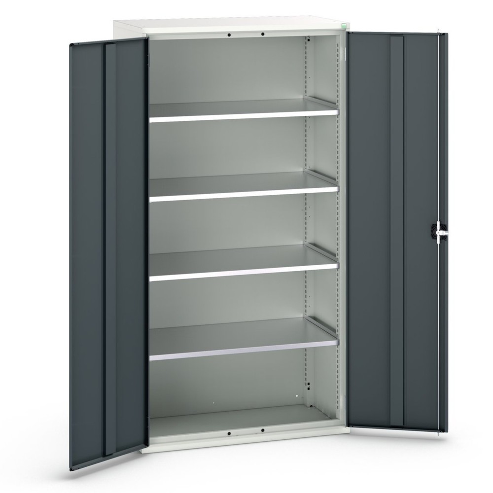 N° de l'image du produit 1 : bott Armoire à portes battantes verso, avec 4 tablettes, lxPxH : 1 050 x 550 x 2 000 mm