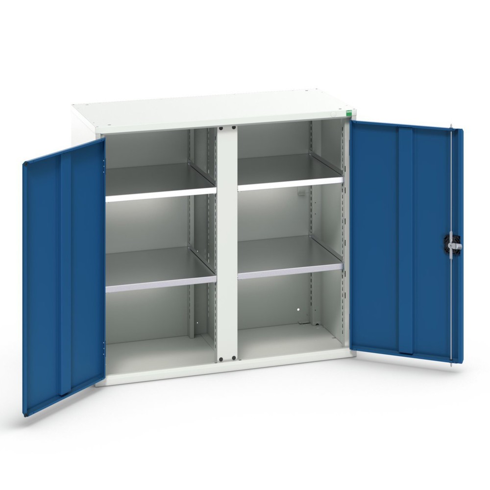N° de l'image du produit 1 : bott Armoire à portes battantes verso, avec 4 tablettes, lxPxH : 1 050 x 550 x 1 000 mm
