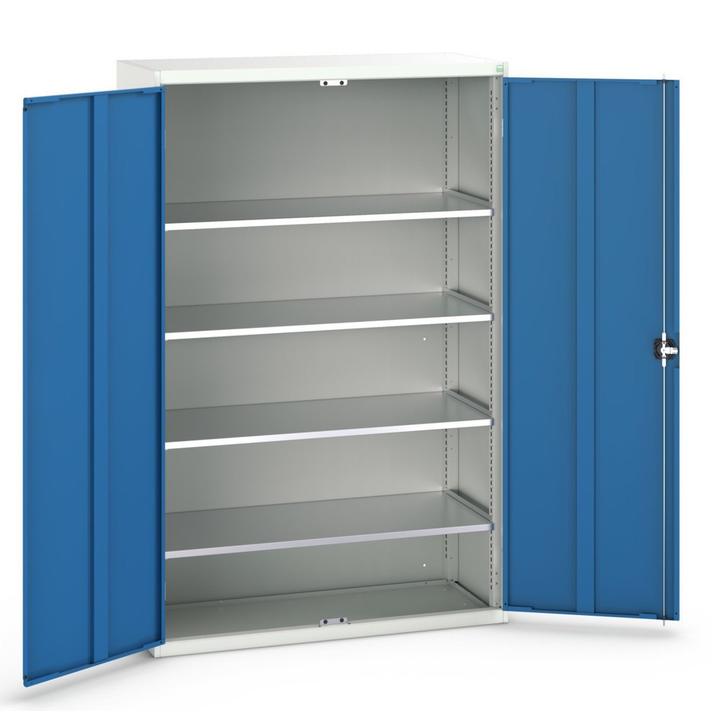 N° de l'image du produit 1 : bott Armoire à portes battantes verso, avec 4 tablettes, lxPxH : 1 300 x 550 x 2 000 mm