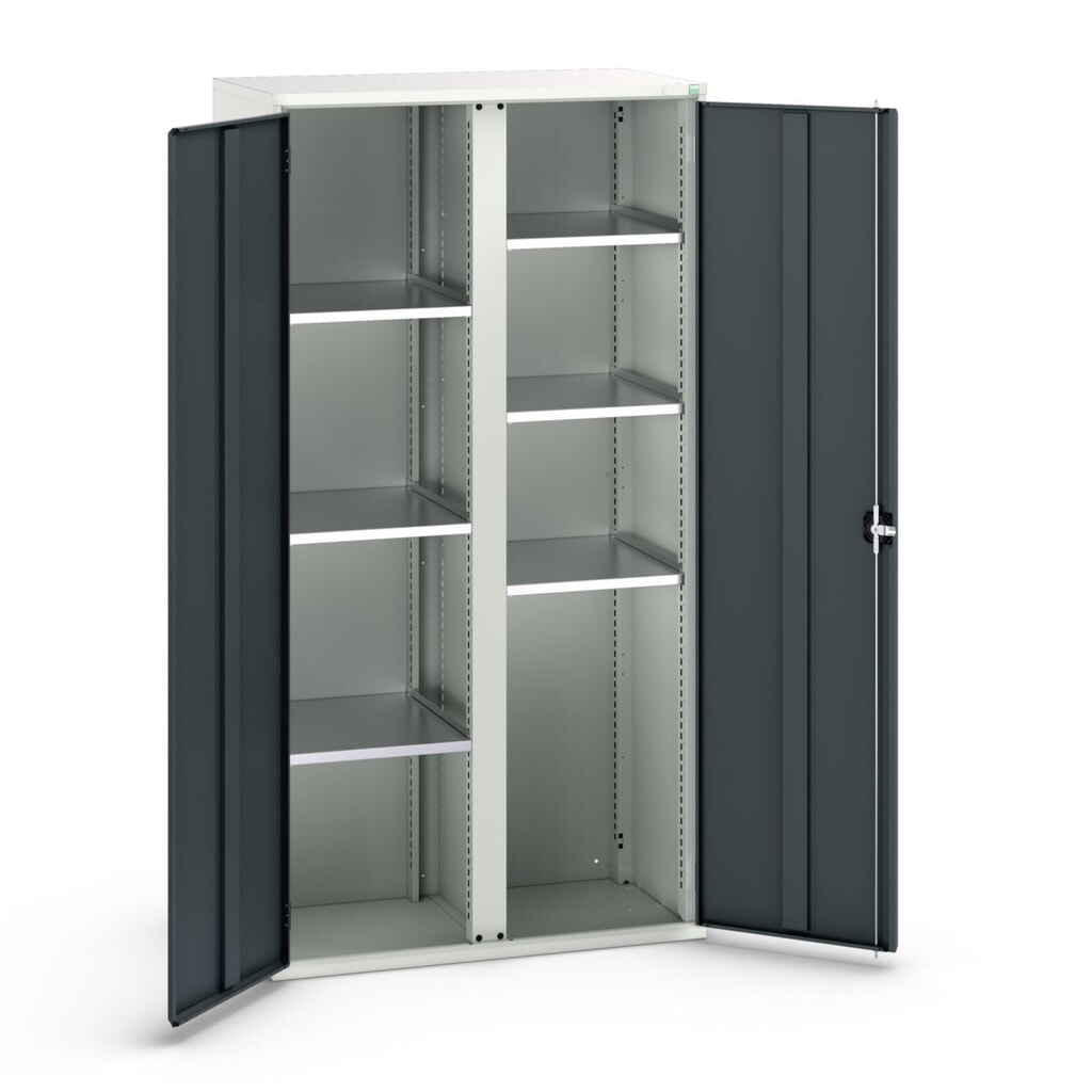 bott Armoire à portes battantes verso, avec 6 tablettes, lxPxH : 1 050 x 550 x 2 000 mm N° de l'image du produit 1 : bott Armoire à portes battantes verso, avec 6 tablettes, lxPxH : 1 050 x 550 x 2 000 mm