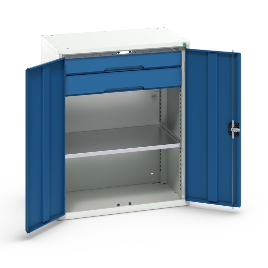 N° de l'image du produit 1 : bott verso Armoire d’appoint avec tiroirs, avec 1 tablette et 2 tiroirs, lxPxH : 800 x 550 x 1 000 mm