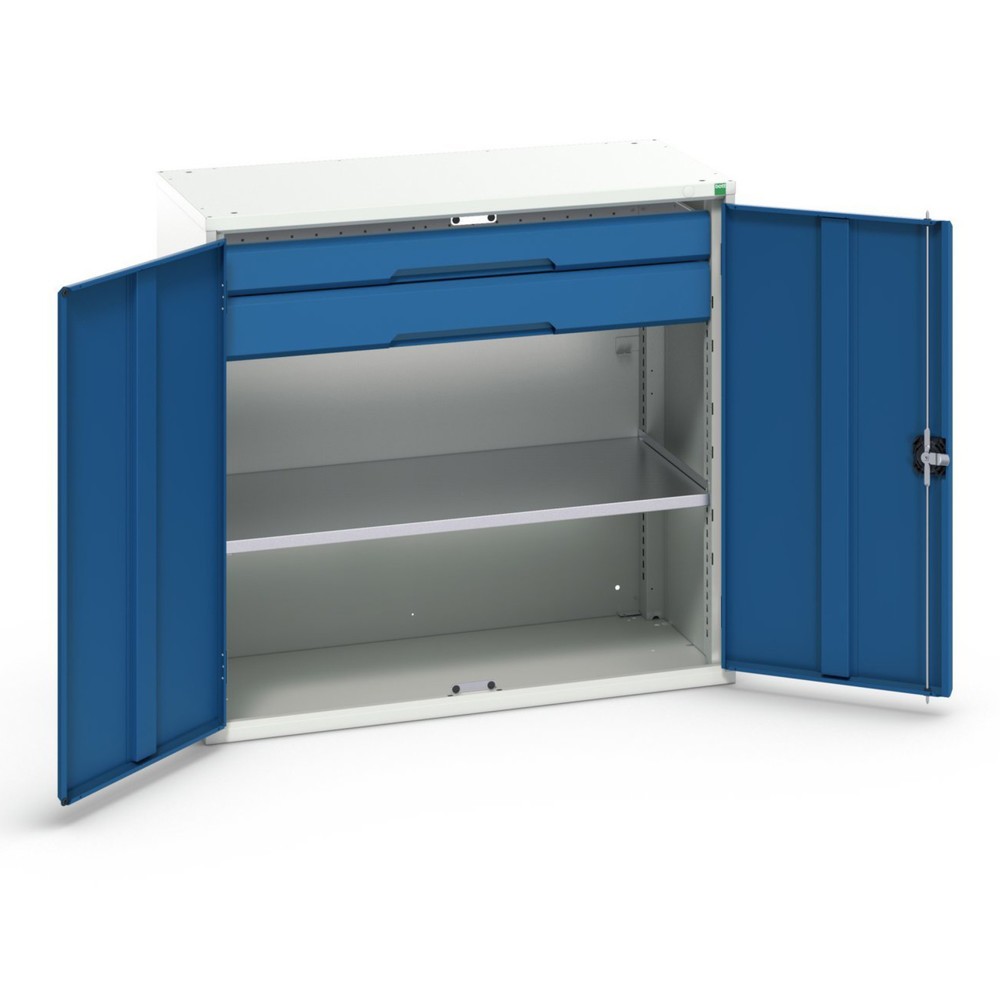 N° de l'image du produit 1 : bott verso Armoire d’appoint avec tiroirs, avec 1 tablette et 2 tiroirs, lxPxH : 1 050 x 550 x 1 000 mm