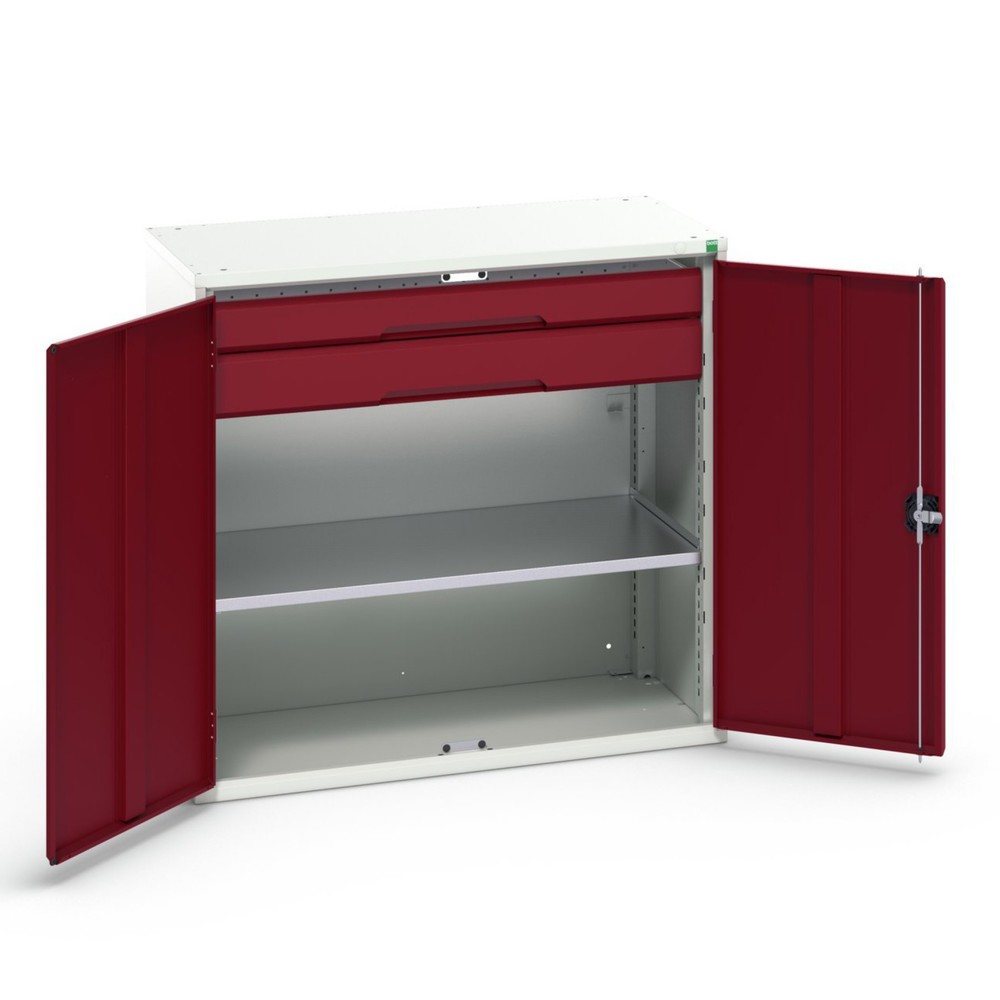 N° de l'image du produit 1 : bott verso Armoire d’appoint avec tiroirs, avec 1 tablette et 2 tiroirs, lxPxH : 1 050 x 550 x 1 000 mm