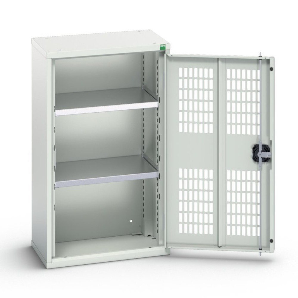 N° de l'image du produit 1 : bott Armoire à portes battantes verso avec ventilation, avec 2 tablettes, lxPxH : 525 x 350 x 900 mm