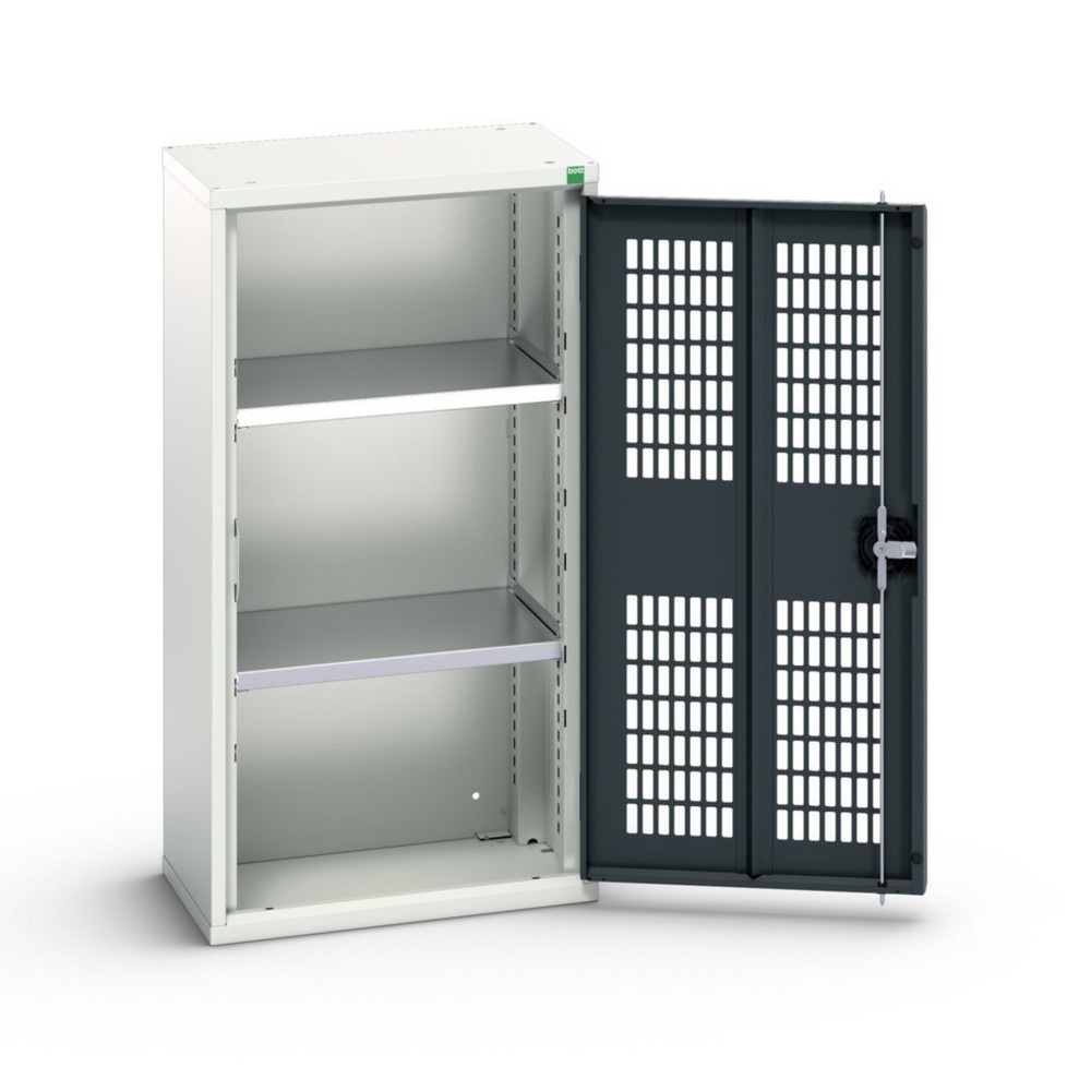 N° de l'image du produit 1 : bott Armoire à portes battantes verso avec ventilation, avec 2 tablettes, lxPxH : 525 x 350 x 1 000 mm