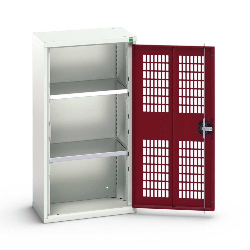 N° de l'image du produit 1 : bott Armoire à portes battantes verso avec ventilation, avec 2 tablettes, lxPxH : 525 x 350 x 1 000 mm