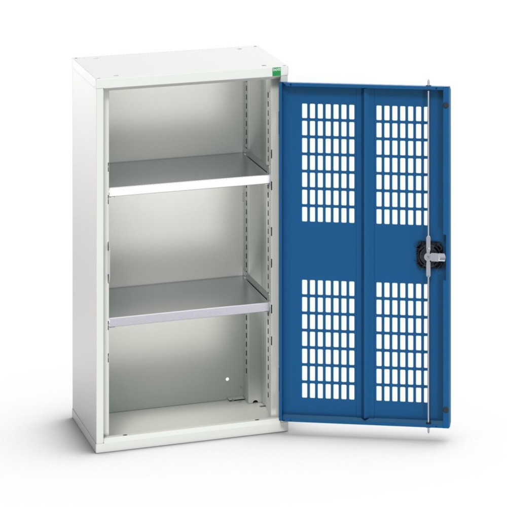 N° de l'image du produit 1 : bott Armoire à portes battantes verso avec ventilation, avec 2 tablettes, lxPxH : 525 x 350 x 1 000 mm