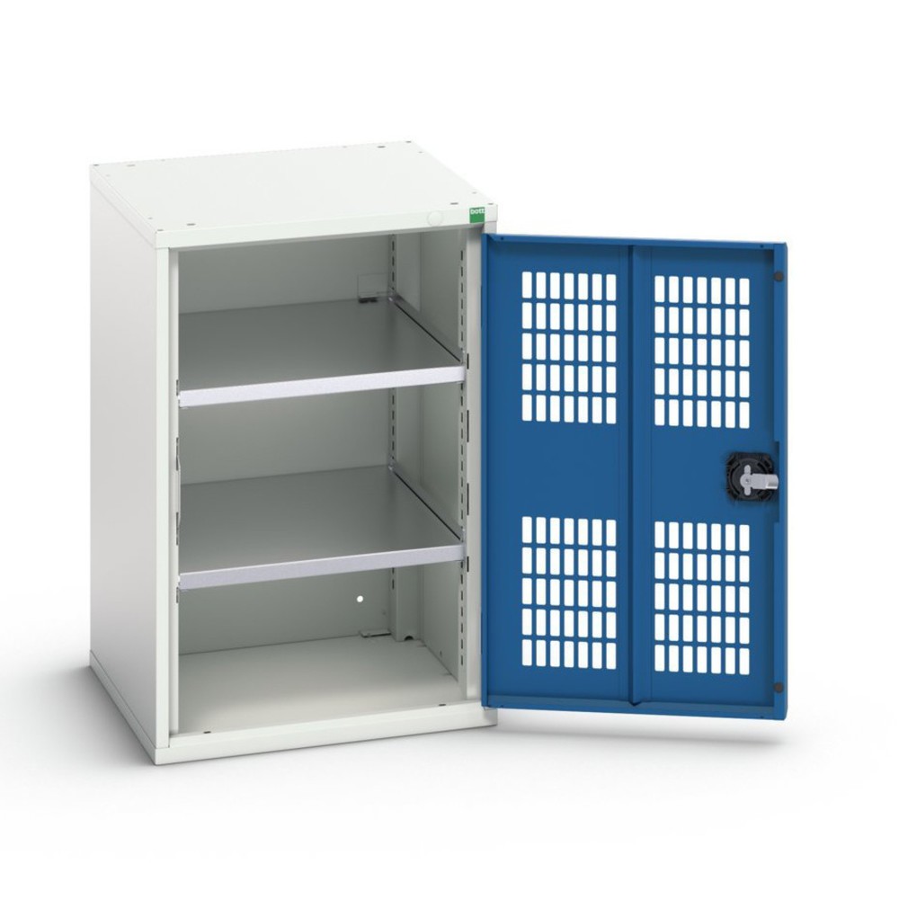 N° de l'image du produit 1 : bott Armoire à portes battantes verso avec ventilation, avec 2 tablettes, lxPxH : 525 x 550 x 800 mm