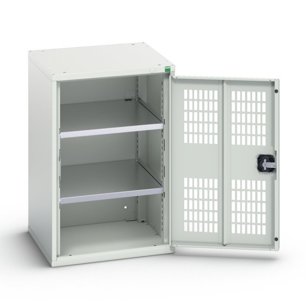 N° de l'image du produit 1 : bott Armoire à portes battantes verso avec ventilation, avec 2 tablettes, lxPxH : 525 x 550 x 800 mm