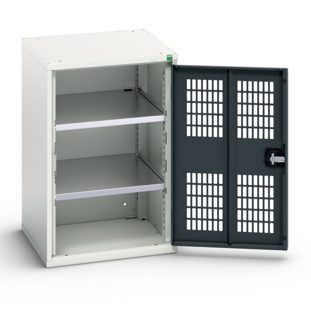 N° de l'image du produit 1 : bott Armoire à portes battantes verso avec ventilation, avec 2 tablettes, lxPxH : 525 x 550 x 800 mm
