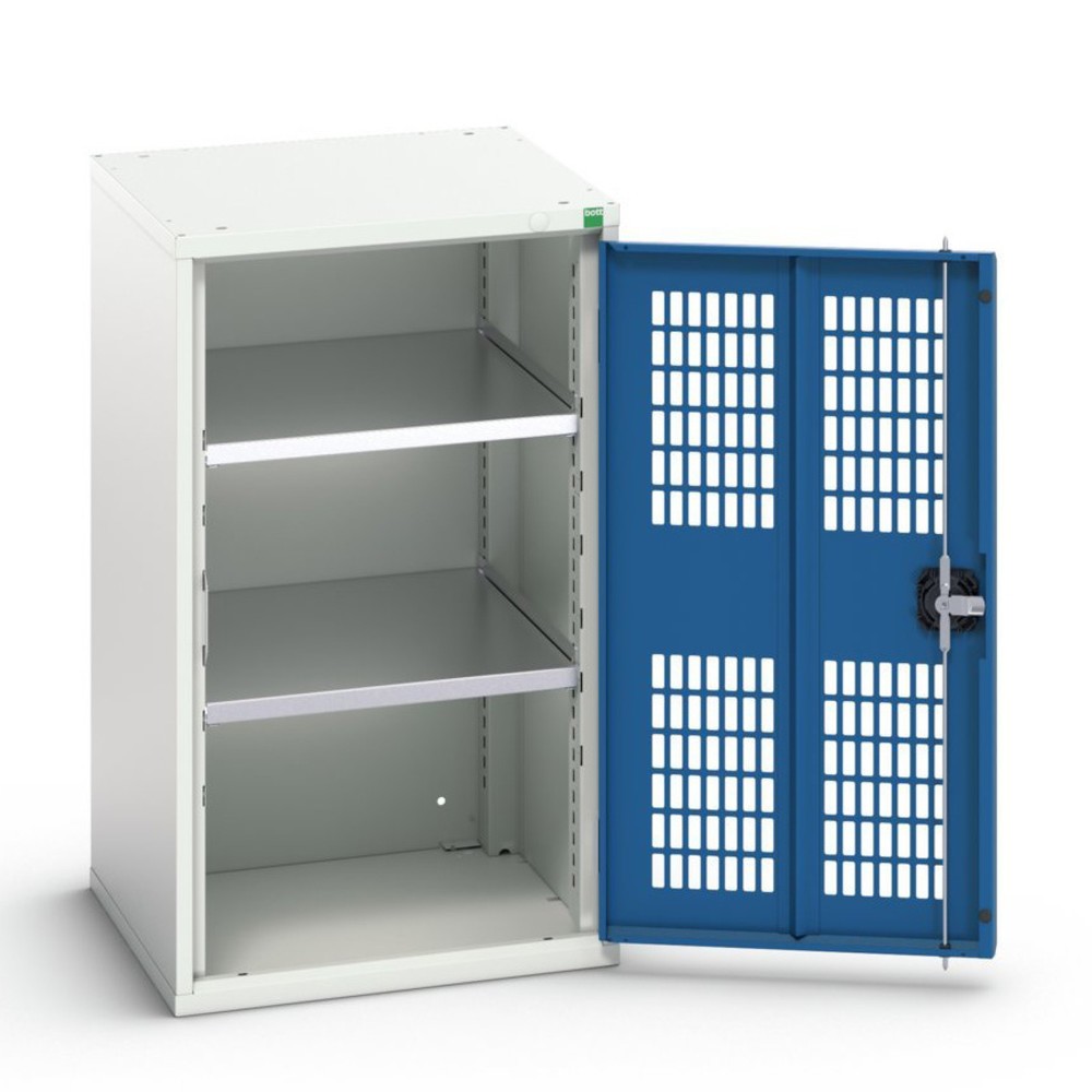 N° de l'image du produit 1 : bott Armoire à portes battantes verso avec ventilation, avec 2 tablettes, lxPxH : 525 x 550 x 900 mm