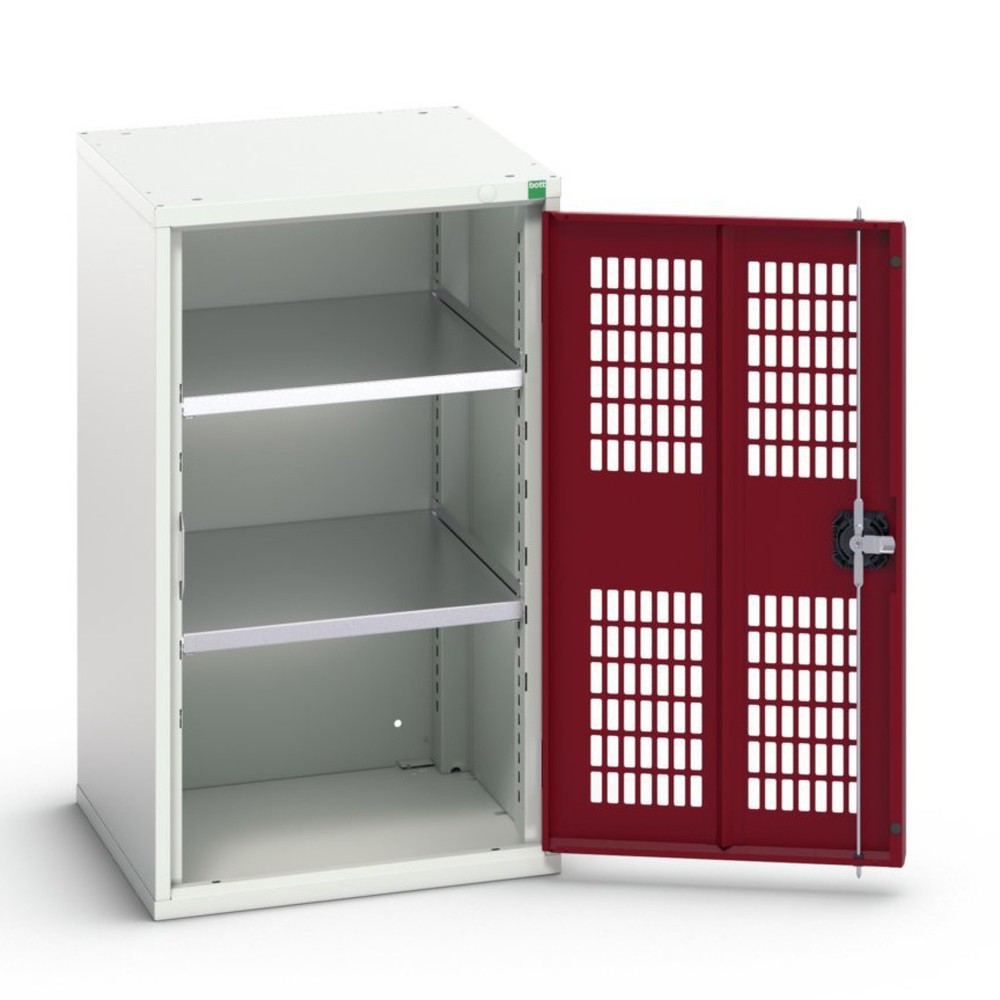 N° de l'image du produit 1 : bott Armoire à portes battantes verso avec ventilation, avec 2 tablettes, lxPxH : 525 x 550 x 900 mm