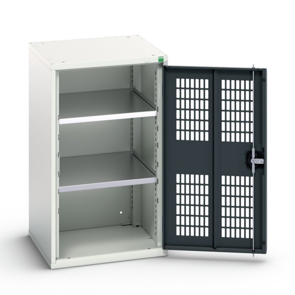 N° de l'image du produit 1 : bott Armoire à portes battantes verso avec ventilation, avec 2 tablettes, lxPxH : 525 x 550 x 900 mm