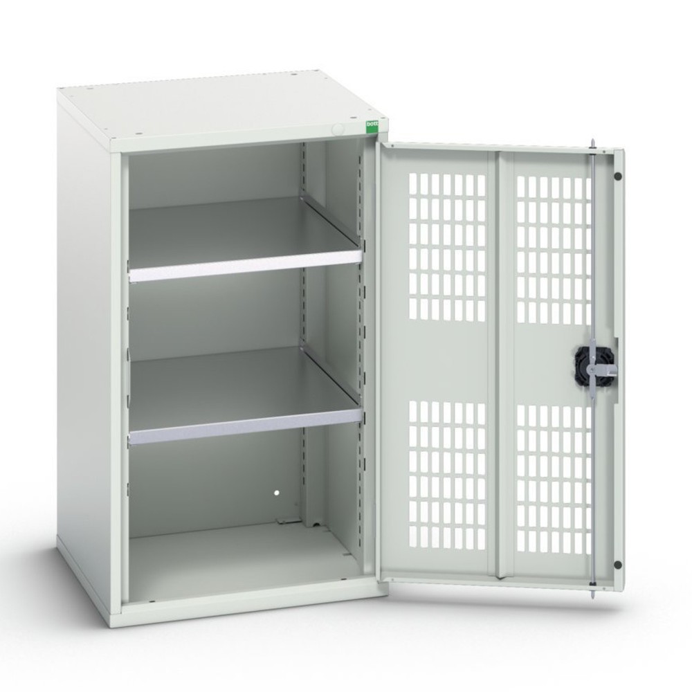 N° de l'image du produit 1 : bott Armoire à portes battantes verso avec ventilation, avec 2 tablettes, lxPxH : 525 x 550 x 900 mm