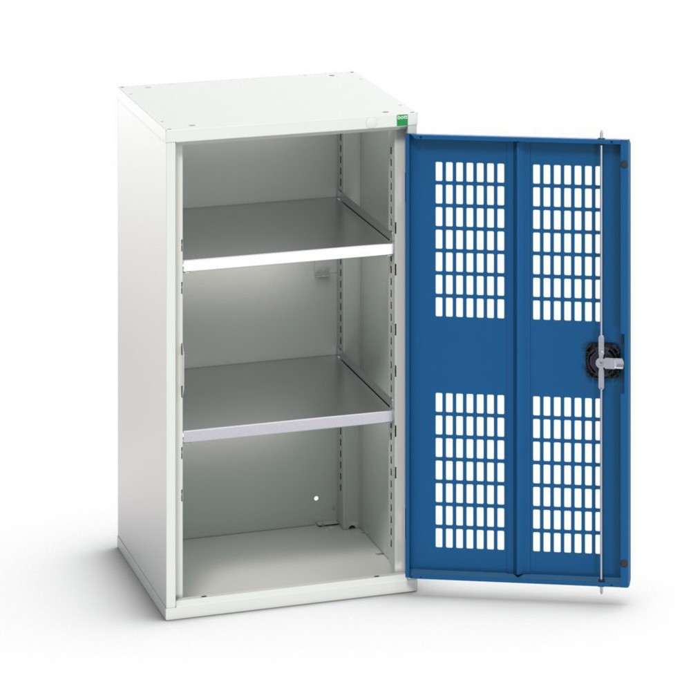 N° de l'image du produit 1 : bott Armoire à portes battantes verso avec ventilation, avec 2 tablettes, lxPxH : 525 x 550 x 1 000 mm