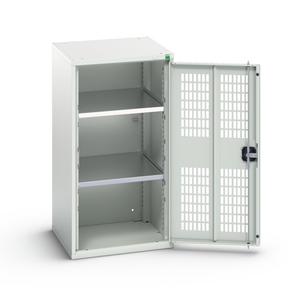 N° de l'image du produit 1 : bott Armoire à portes battantes verso avec ventilation, avec 2 tablettes, lxPxH : 525 x 550 x 1 000 mm