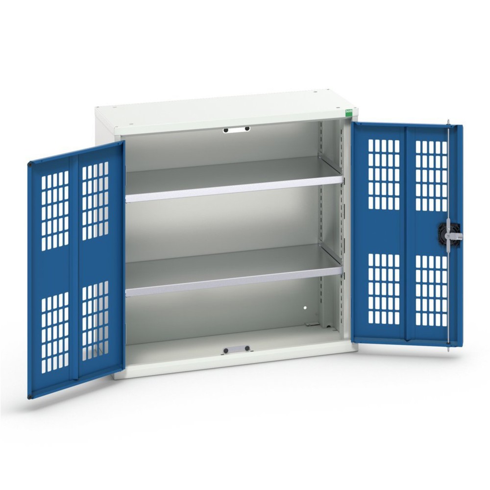 N° de l'image du produit 1 : bott Armoire à portes battantes verso avec ventilation, avec 2 tablettes, lxPxH : 800 x 350 x 800 mm