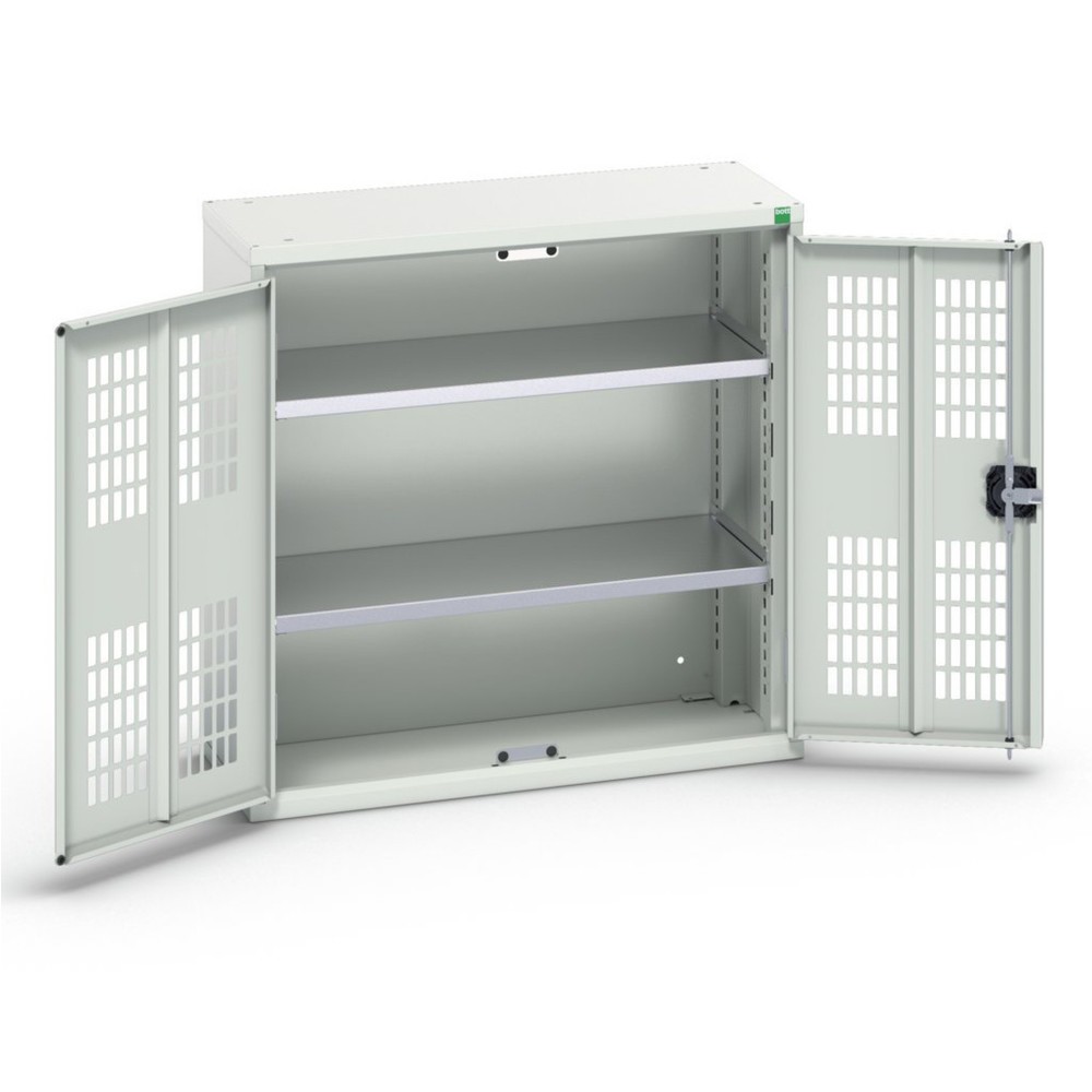 N° de l'image du produit 1 : bott Armoire à portes battantes verso avec ventilation, avec 2 tablettes, lxPxH : 800 x 350 x 800 mm
