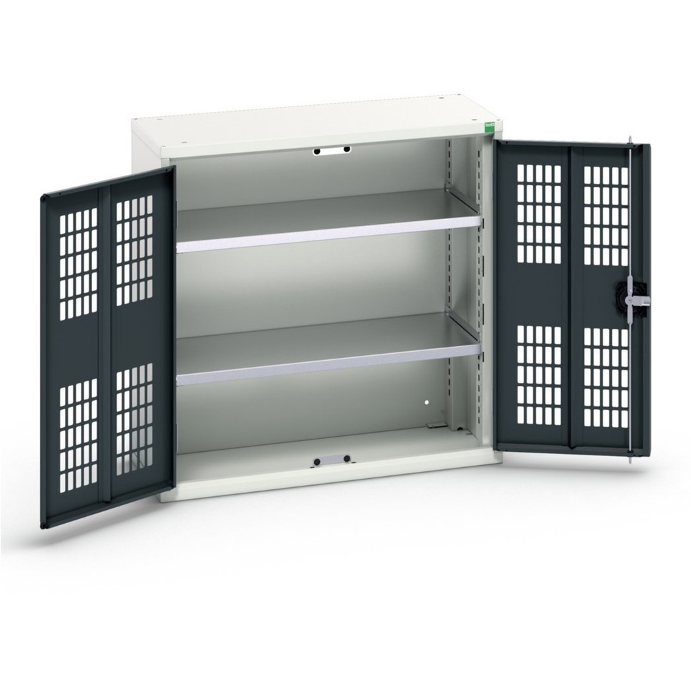 N° de l'image du produit 1 : bott Armoire à portes battantes verso avec ventilation, avec 2 tablettes, lxPxH : 800 x 350 x 800 mm