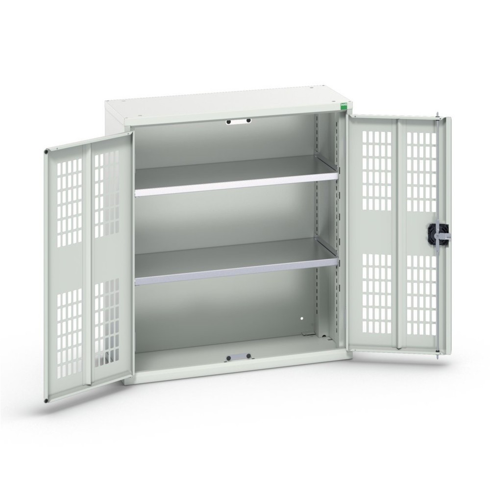 N° de l'image du produit 1 : bott Armoire à portes battantes verso avec ventilation, avec 2 tablettes, lxPxH : 800 x 350 x 900 mm