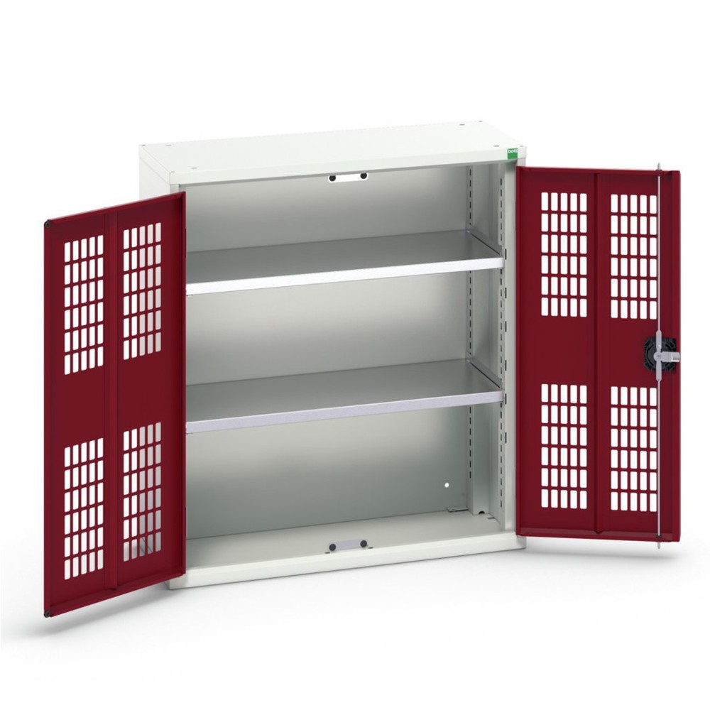 N° de l'image du produit 1 : bott Armoire à portes battantes verso avec ventilation, avec 2 tablettes, lxPxH : 800 x 350 x 900 mm
