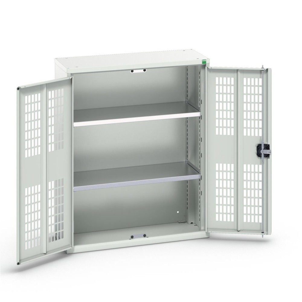 N° de l'image du produit 1 : bott Armoire à portes battantes verso avec ventilation, avec 2 tablettes, lxPxH : 800 x 350 x 1 000 mm