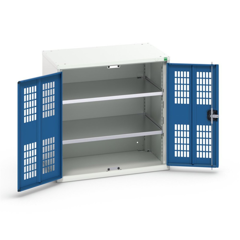 N° de l'image du produit 1 : bott Armoire à portes battantes verso avec ventilation, avec 2 tablettes, lxPxH : 800 x 550 x 800 mm