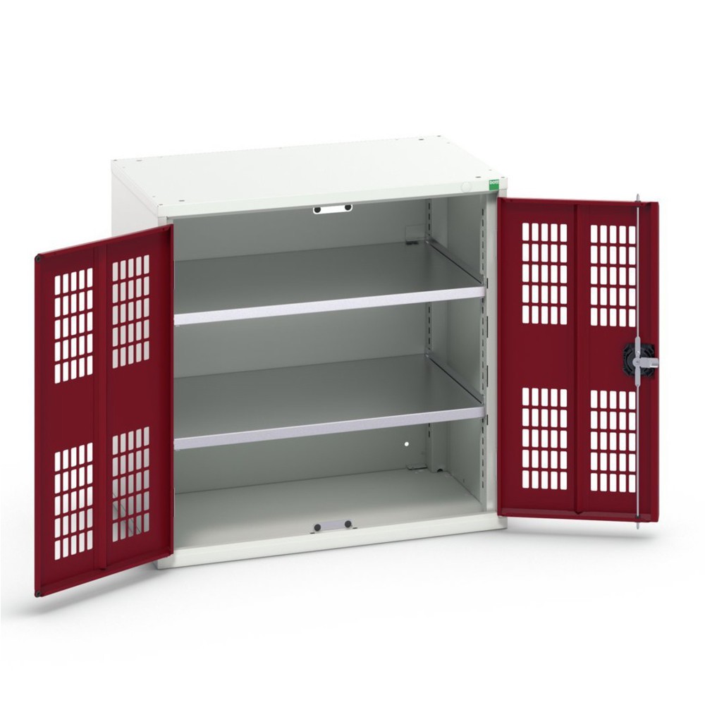 N° de l'image du produit 1 : bott Armoire à portes battantes verso avec ventilation, avec 2 tablettes, lxPxH : 800 x 550 x 800 mm